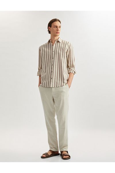 Koton grey stripe Striped Shirt