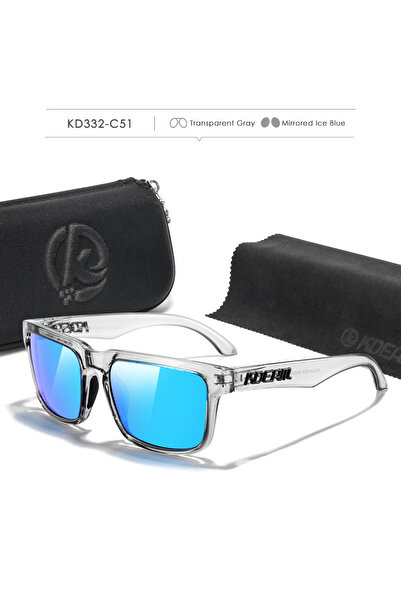 Choice نظارات شمسية C51 عاكسة زرقاء جليدية KDEAM فوتوكروميك ومستقطبة للرجال م...