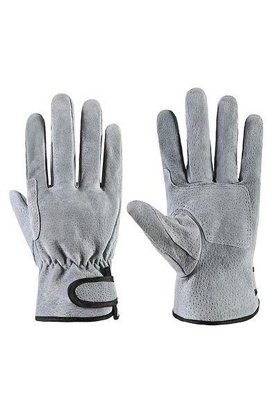 Choice Gray Work Gloves Cowhide Leather Welding Gloves Heat Resistant Security Protection Safety Work Glove