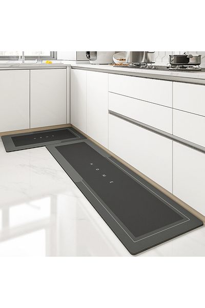 Choice 50X120CM(1.6x3.9FT X-GZN 1 VIKAMA Simple Diatomite Two Sets of Floor Mats Bathroom Floor Mats Non-sl