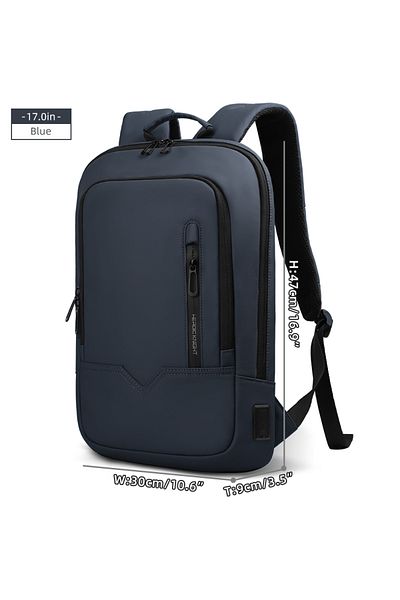 Choice Blue 17 Heroic Knight Laptop Work Backpack Slim Men Waterproof Multifunctional 15.6"17" Business Tri