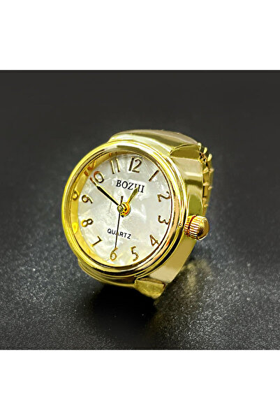 Choice ساعات جولدن فينجر تبيع ساعات دائرية من الكوارتز الذهبي والفضي للرجال والنساء بحلقات بسيطة