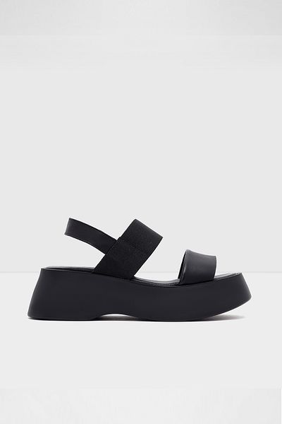 Aldo Ollıe-Tr - Genuine Leather Black Flat Sandals
