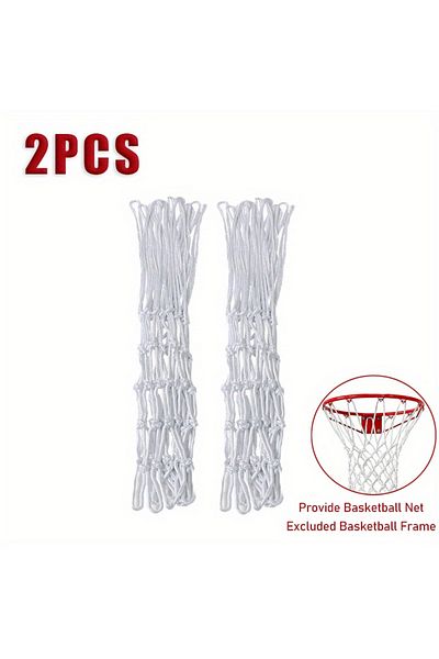 Choice 2pcs 1/2pcs Basketball Rack Net With 12 Loops Heavy Duty Outdoor Basketball Net Replacement Detachab