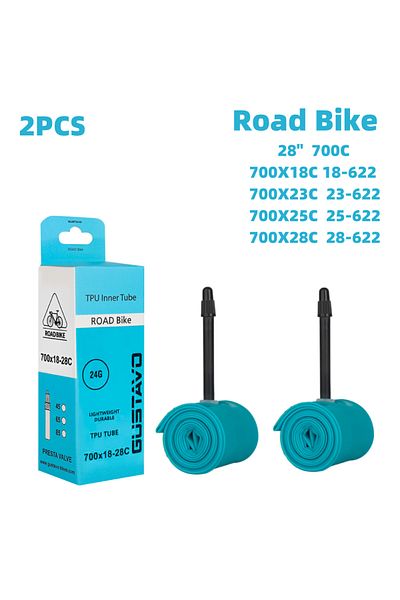 Choice Presta Valve 700c 85mm 18-28C 2PCS 700X18-28C GUSTAVO Ultralight TPU Tubes Road bike inner tube Valv
