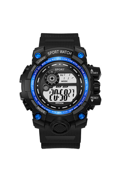 Choice A-Blue Men's LED Digital Watches Luminous Fashion Sport Waterproof Wat...