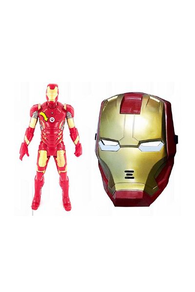 rexa Marvel Hero Iron Man Action Figure Mask Glove Playset