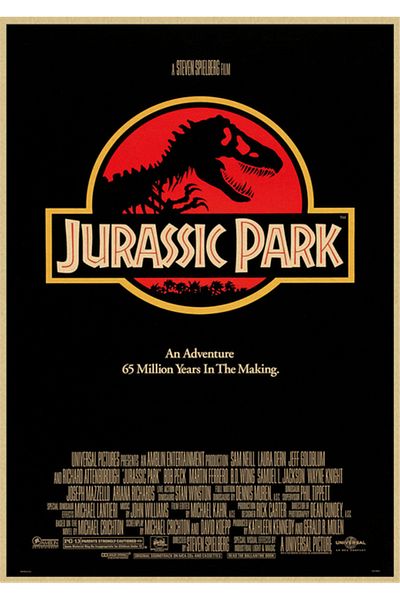Choice 50X70cm Unframed 2 Dinosaur Canvas Painting Jurassic Park Movie Posters Vintage Posters and Prints W