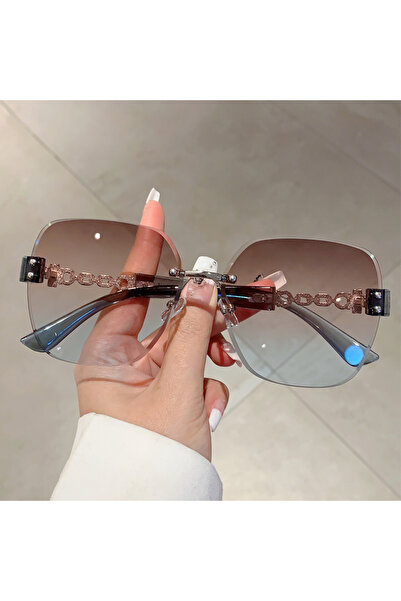 Choice كما هو موضح في الصورة 2354c4-teablue KAMMPT نظارات شمسية نسائية عصرية ...
