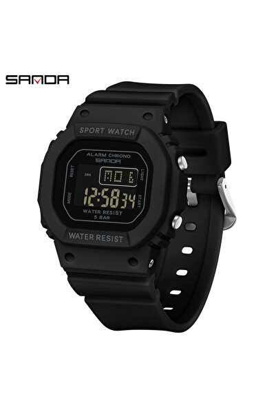 Choice ساعة SANDA سوداء للأولاد والبنات LED رقمية للأطفال ساعة رياضية مضادة ل...