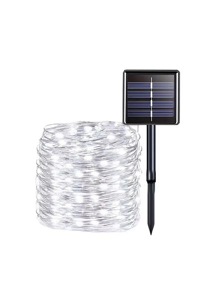 Choice 33M 300LED 1pack White Led Solar Fairy String Lights 8 Modes Christmas Led Light Outdoor Garden Pati