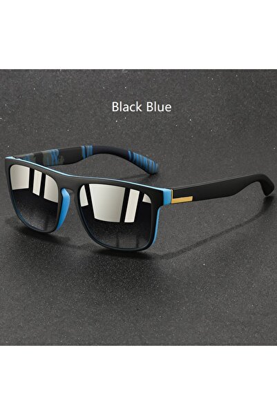 Choice1 Black Blue Fashion Vintage Square Sunglasses Men Women Fishing Drivin...
