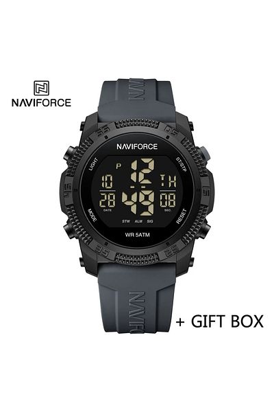 Naviforce NA710402 with box NAVIFORCE NF7104 Digital Watch Men Military Sport Chronograph Wristwatch Stopwatch