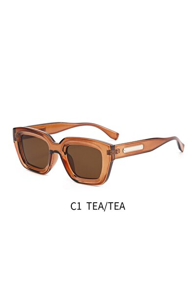 Choice Brown 2023 New Retro Square Europe And America Cross-border Men and Wo...