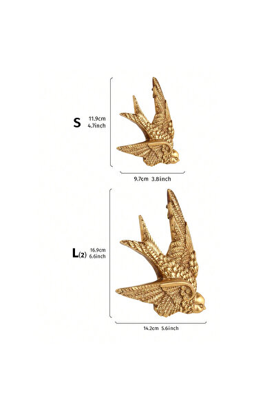 Choice yanziguashi-jinSL قطعة واحدة، 3.8*4.7/5.6*6.6 بوصة مادة الراتنج جدار ا...