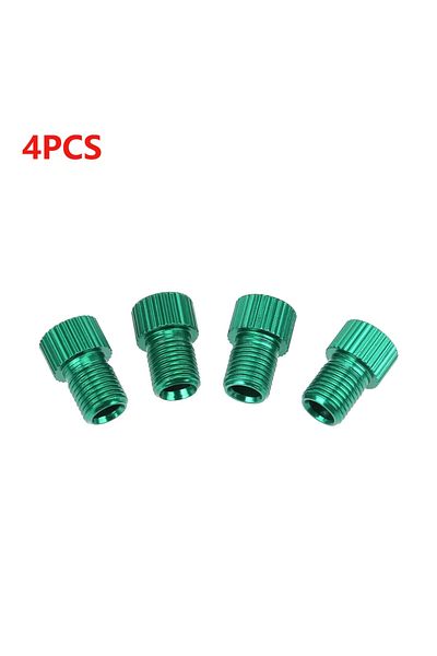 Choice 4PCS Green 4/5/10/20pcs Presta To Schrader Adaptors Aluminum Alloy Tire Valve Connectors Copper Bike