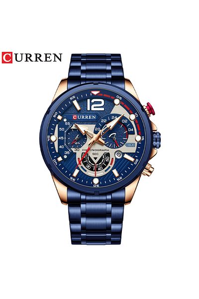 Curren Blue New Watches for Men Top Luxury Brand CURREN Quartz Men’s Watch Sport Waterproof Wrist Watches C