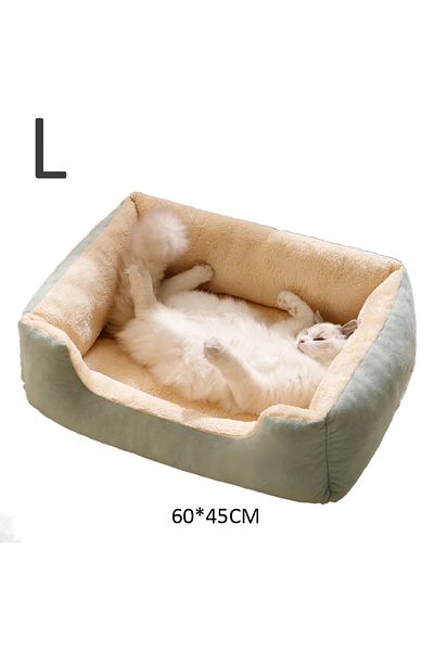 Choice Green-L Bed for Cats Pet Products Cushions Kitten Goods Accessories Dog All Houses Supplies Things A