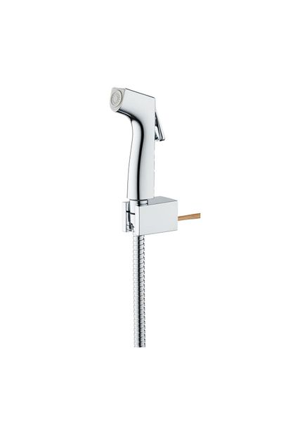 Voli Chrome Finish Modern Push Handle Durable Metal Shattaf Set