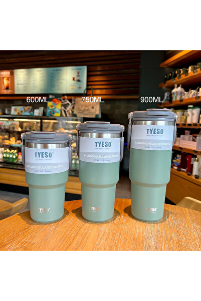 Choice كوب قهوة تيسو أخضر 750 مل - قطعة واحدة - ترمس من الفولاذ المقاوم للصدأ...