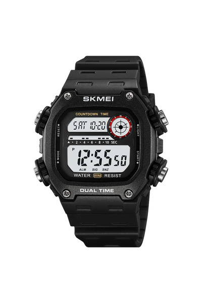 Skmei black white 2126 Digital Countdown Sports Watches for Men LED Display W...