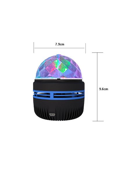 Choice crystal RGB Projector Lamp Automatically Rotating Led Night Light USB Charging Ambient For Home Chil