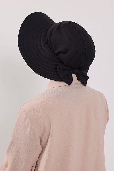 Aisha's Design Combed Cotton Practical Put-On-And-Off Bow Hat over Turban, Sp-4, Sp-4