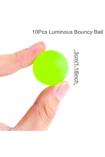 Choice 1 10 قطع 3 سم كرة نطاطة مضيئة ألعاب للأطفال هدية عيد ميلاد حفلات استحمام الطفل الزفاف.