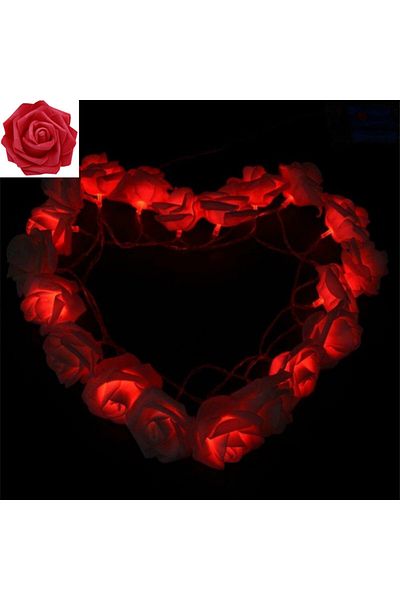 Choice 3m 20 leds Red rose 3m LED Rose String Lights for Valentine's Day Wedding Girl Heart Room Garden Dec