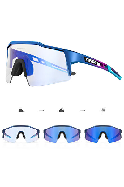 KAPVOE نظارة شمسية فوتوكروميك-عدسة واحدة K9023-PH-BL-1L-06 من كابفوي لركوب ال...