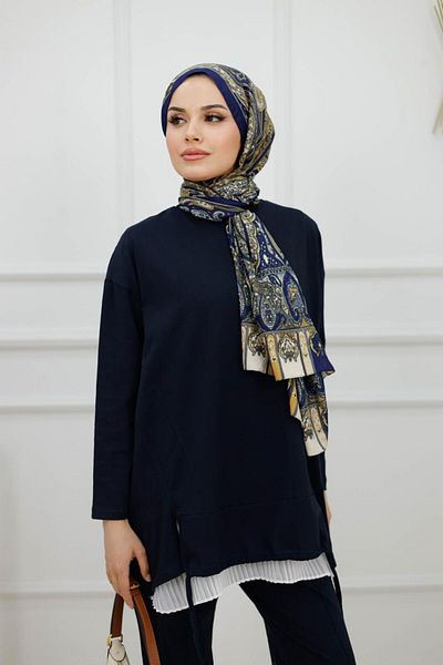 VALENS BOUTİQUE Women's Hijab 2-Piece Set Tunic & Trousers