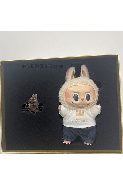 Miniso Replica With box 14anniversary Labubu Replica 14 Anniversary Staff Labubu Limited Edition Gift B