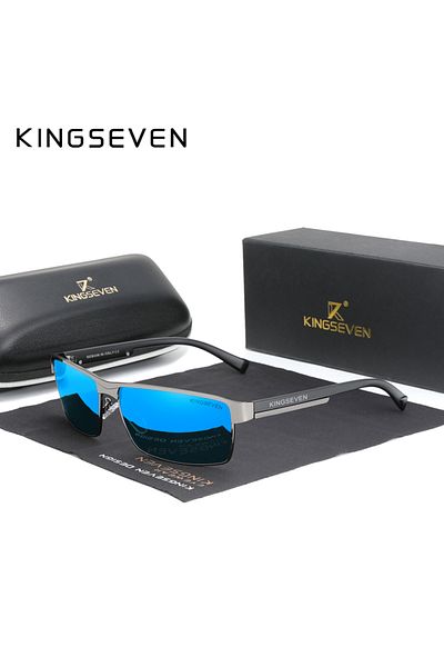 Choice3 Blue KINGSEVEN Men Polarized Photochromic Sunglasses Design Women Chameleon Sun Glasses UV400 An