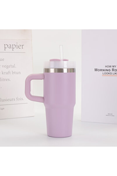 Choice كوب قهوة مفرغ مزدوج الطبقات بمقبض، سعة كبيرة، 14 أونصة، كوب مياه محمول...