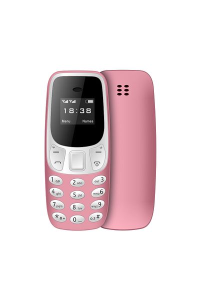 Choice Pink SERVO BM10 Mini Feature Phone Dual SIM Dual Standby Voice Dialing Low Radiation Mp3 Player With