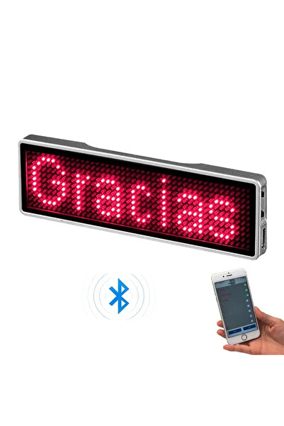 Choice لوحة إعلانات رقمية LED قابلة لإعادة الشحن بتقنية البلوتوث باللون الأحم...