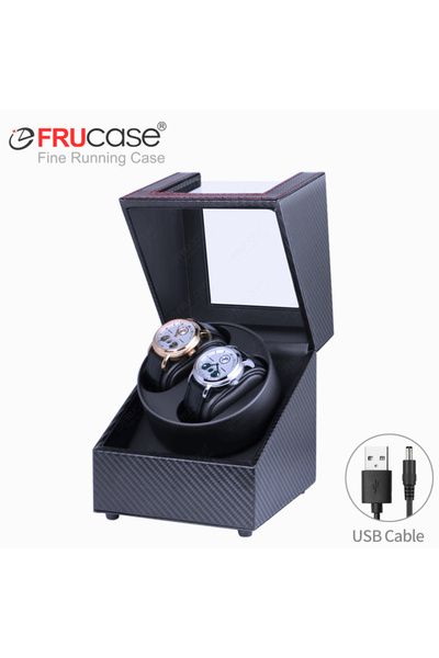 Choice4 2-0 T USB Cable [2 Rotation Modes] FRUCASE PU Watch Winder for Automatic Watches Watch Box 1-0 / 2-0