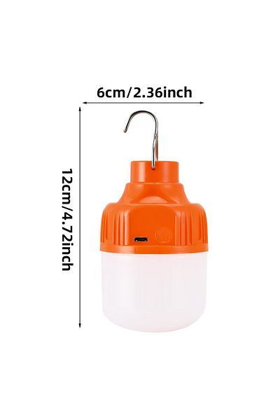 Choice Orange Portable USB Rechargeable LED Pendant Light High Brightness Waterproof Outdoor Lamp for Campi