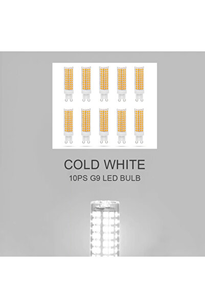 Choice ثريات سيراميك SMD2835، 10 قطع من مصابيح LED G9 بيضاء باردة، 10 وات، 10...
