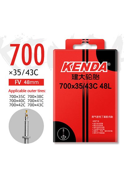 Kenda 700-35-43C-FV48L KENDA Bicycle Inner Tube 1PC 700C 23-25C 28-32C 35-43C Schrader Presta Butyl Rubber