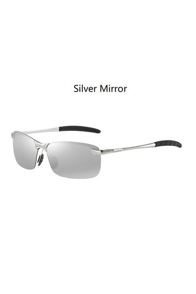 Choice 3043 (مرآة فضية) نظارات شمسية كلاسيكية معدنية للرجال مستقطبة أنيقة للق...