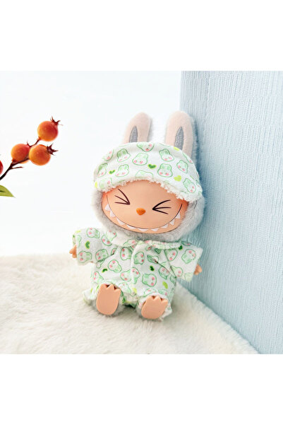 Choice بيجامة لابوبو صغيرة خضراء فاتحة بدون دمية مع قناع للعين، ثلاث قطع كاوا...