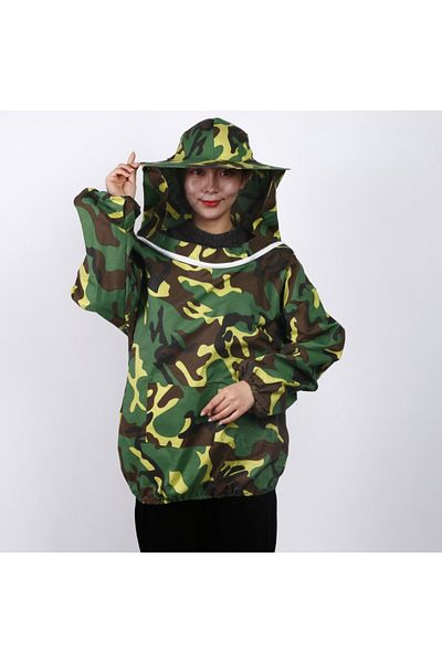 Choice 1 Foldable Beekeeping Suit Jacket Veil Set Double Zippered Beekeeping Protective Suit anti-bee Beek.