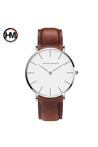 Choice CB01-ساعات يد كوارتز يابانية أنيقة من ماركة Hannah Martin باللون البني...