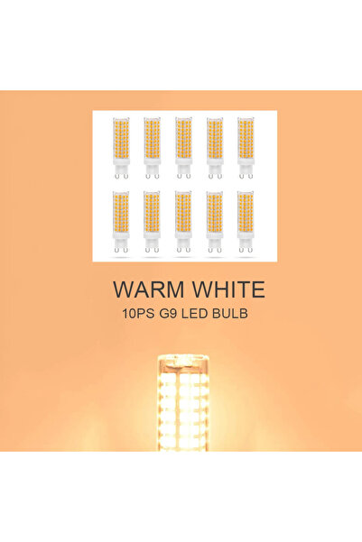 Choice ثريات سيراميك SMD2835، 10 قطع من مصابيح LED G9 بيضاء دافئة، تيار متردد...