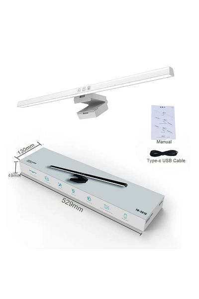 Choice White 50cm Computer Monitor Light Bar Screen Hanging Lights Stepless Dimming USB Desk Lamp For Study
