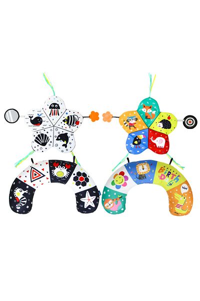 Choice AB surface animals Baby Tummy Time Pillow Toys Black White High Contrast Baby Toys Montessori Toys f