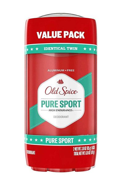 Old Spice Aluminum Free Deodorant for Men, High Endurance Pure Sport Scent, 3.0 oz (Pack of 2)