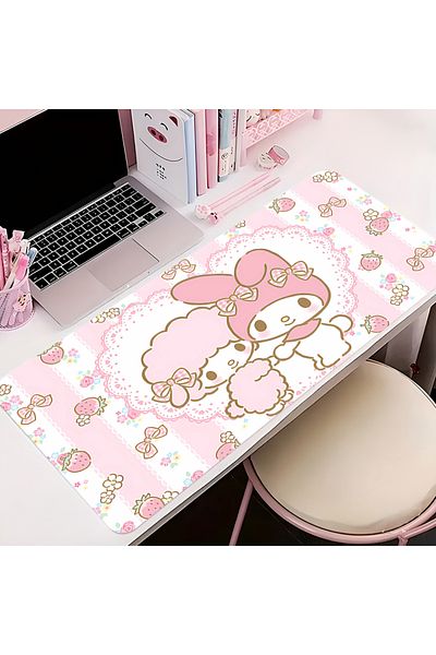Miniso 600x300x2mm ZY-0000008284 Pink My Melody Anime Mousepad Cartoon Cute Sanrio Large Mouse Pad Keyboard