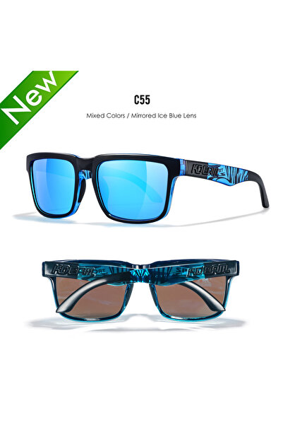 Choice نظارات شمسية رجالية C55 عاكسة زرقاء ثلجية من KDEAM Living Sport للصيد ...